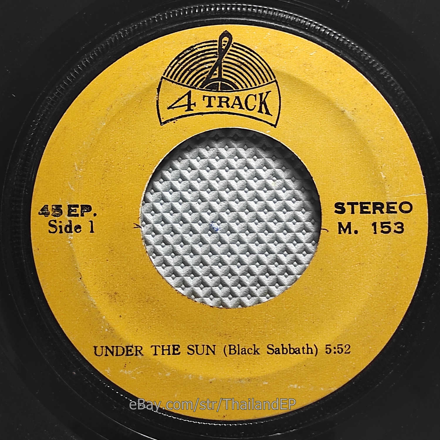 Black Sabbath - Under The Sun /M153 No P/S THAI EP 7" THAILAND 45RPM