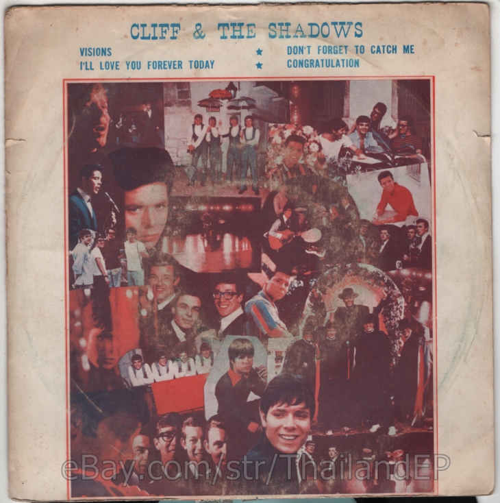 CLIFF & THE SHADOWS /VISIONS /I'LL LOVE YOU FOREVER TODAY / THAI EP 7" THAILAND