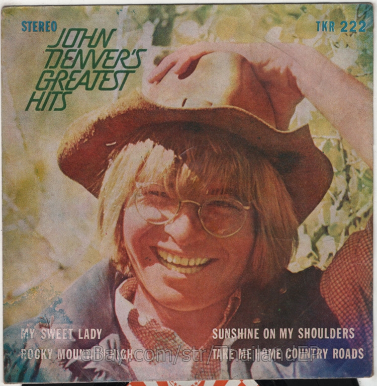 JOHN DENVER'S GREATEST HITS /MY SWEET LADY / / THAI EP 7" THAILAND 45RPM