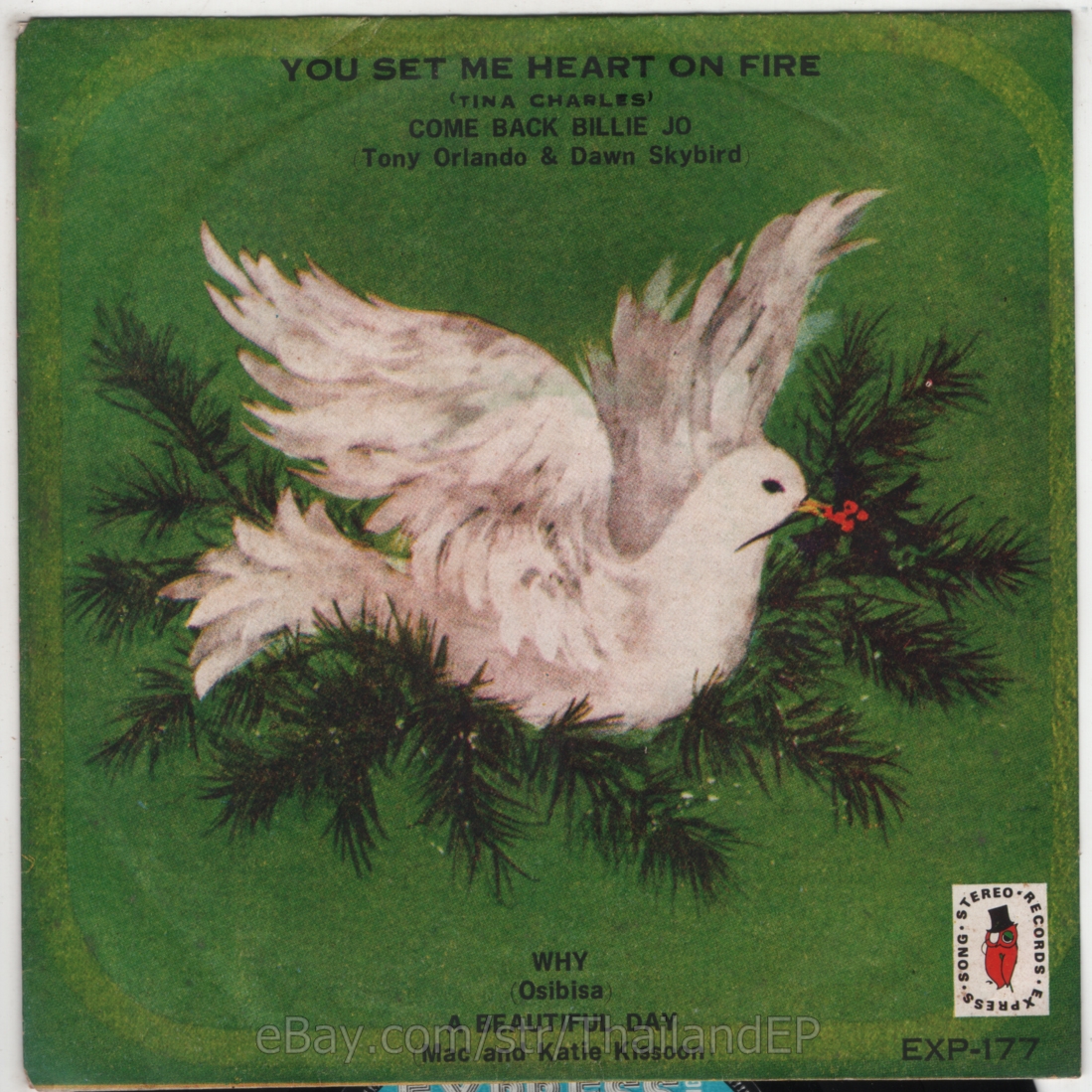 TONY ORLANDO & DAWN SKYBIRD /TINA CHARLES /OSIBISA / THAI EP 7" THAILAND