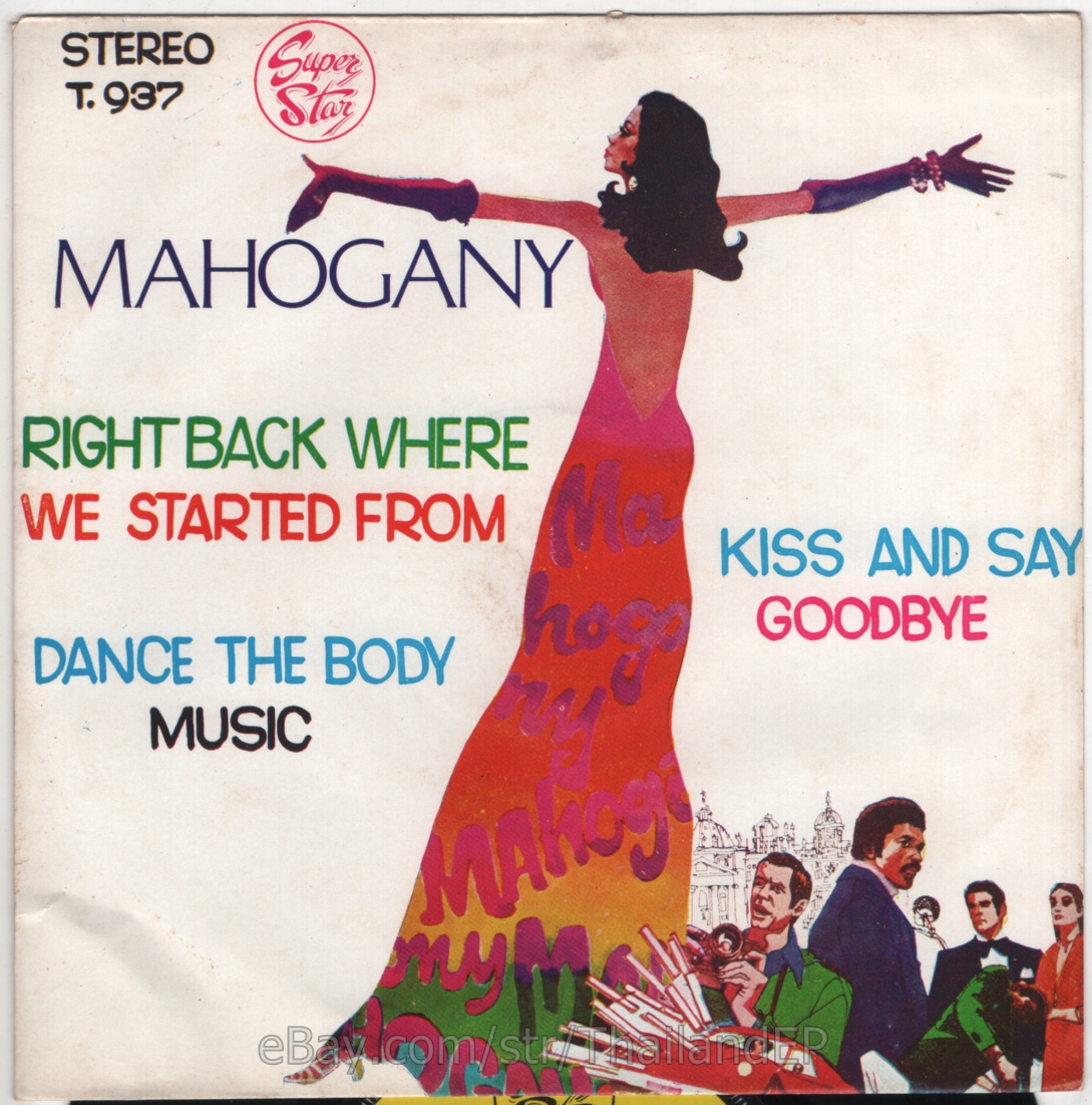 MANHATTANS /KISS AND SAY GOODBYE /OSIBISA /MAXINE NIGHTINGALE THAI EP 7"