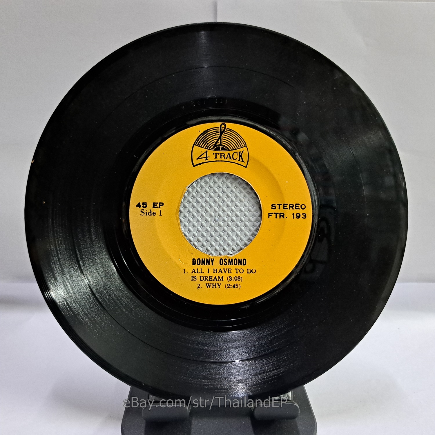 DONNY OSMOND /ALL I HAVE TO DO IS DREAM /WHY / THAI EP 7" THAILAND 45RPM