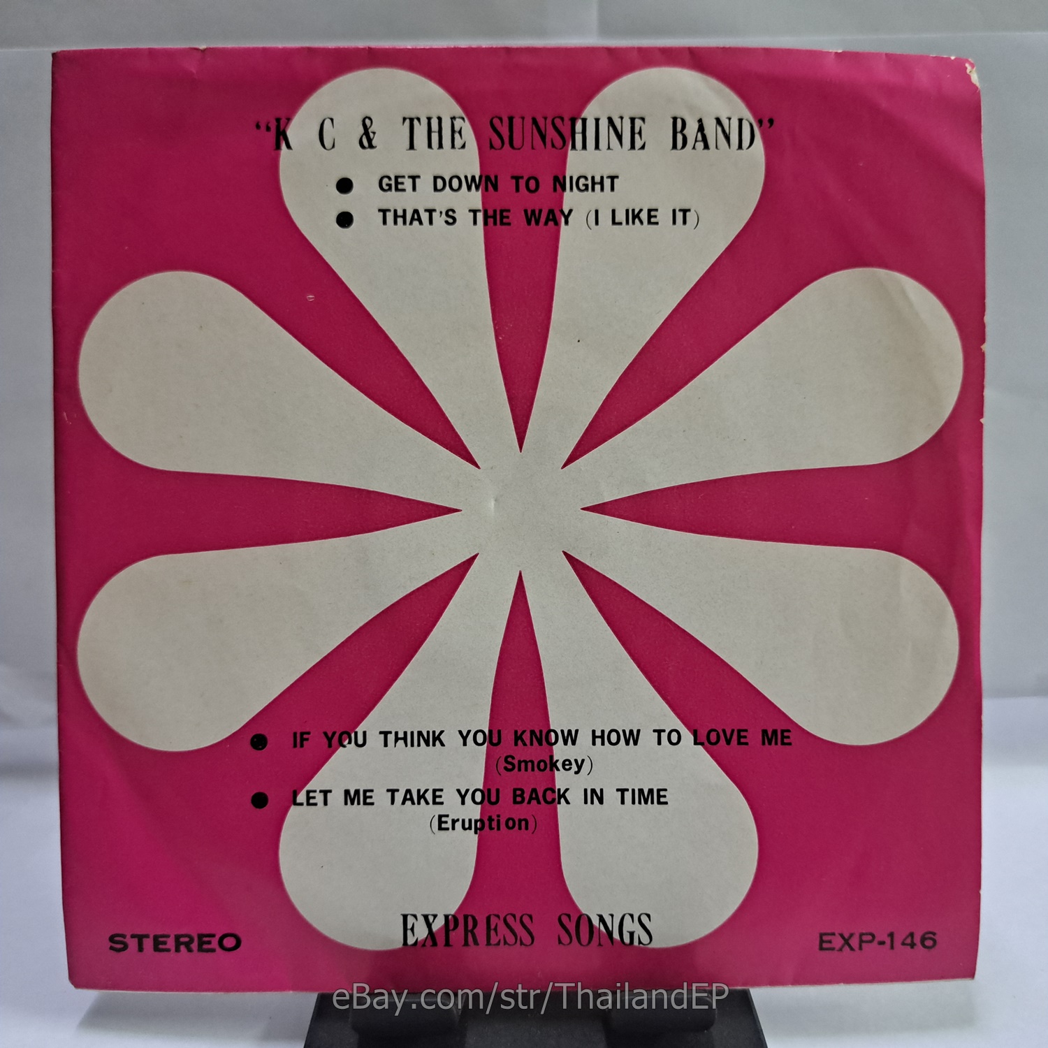 K C & THE SUNSHINE BAND - GET DOWN TO NIGHT (EXP146) 7" Thai EP