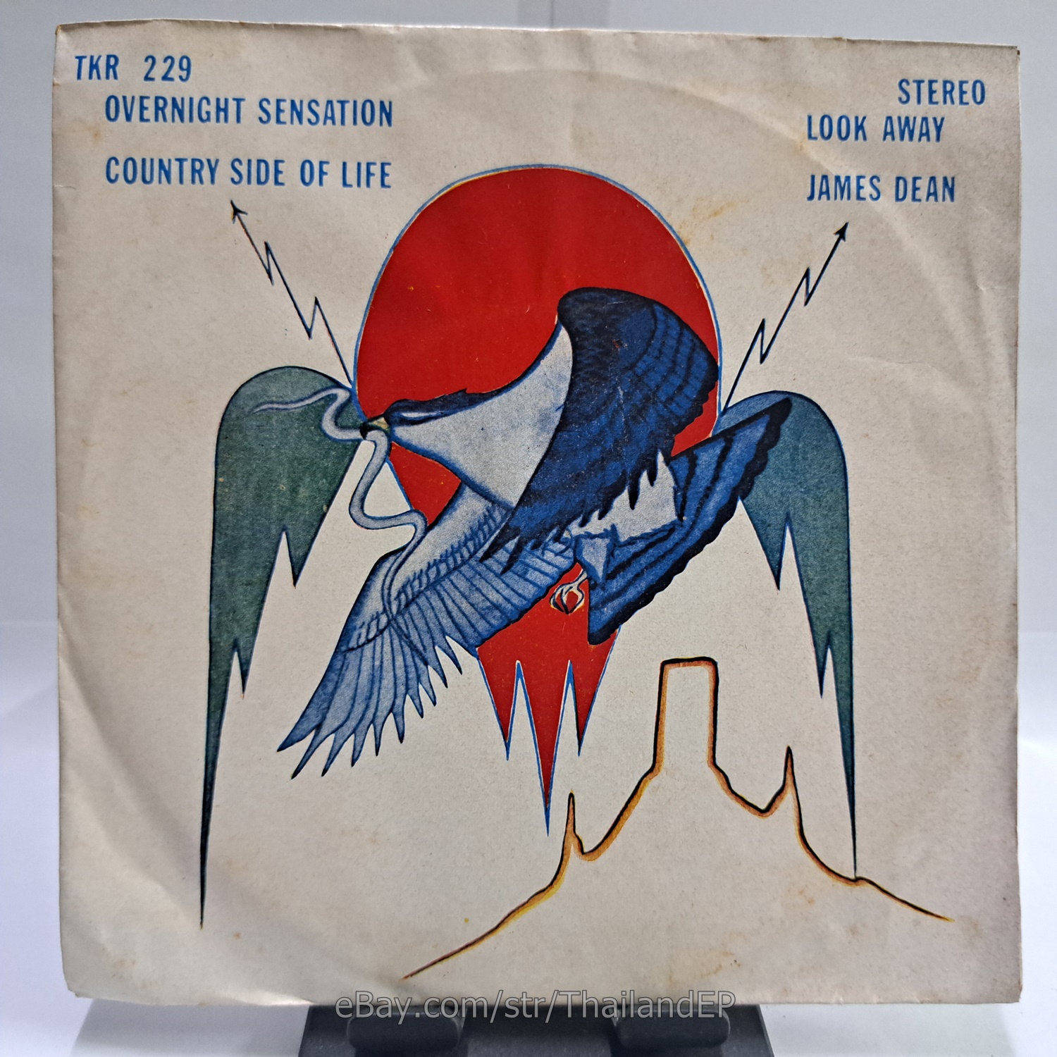RASPBERRIES - OVERNIGHT SENSATION (TKR229) 7" Thai EP