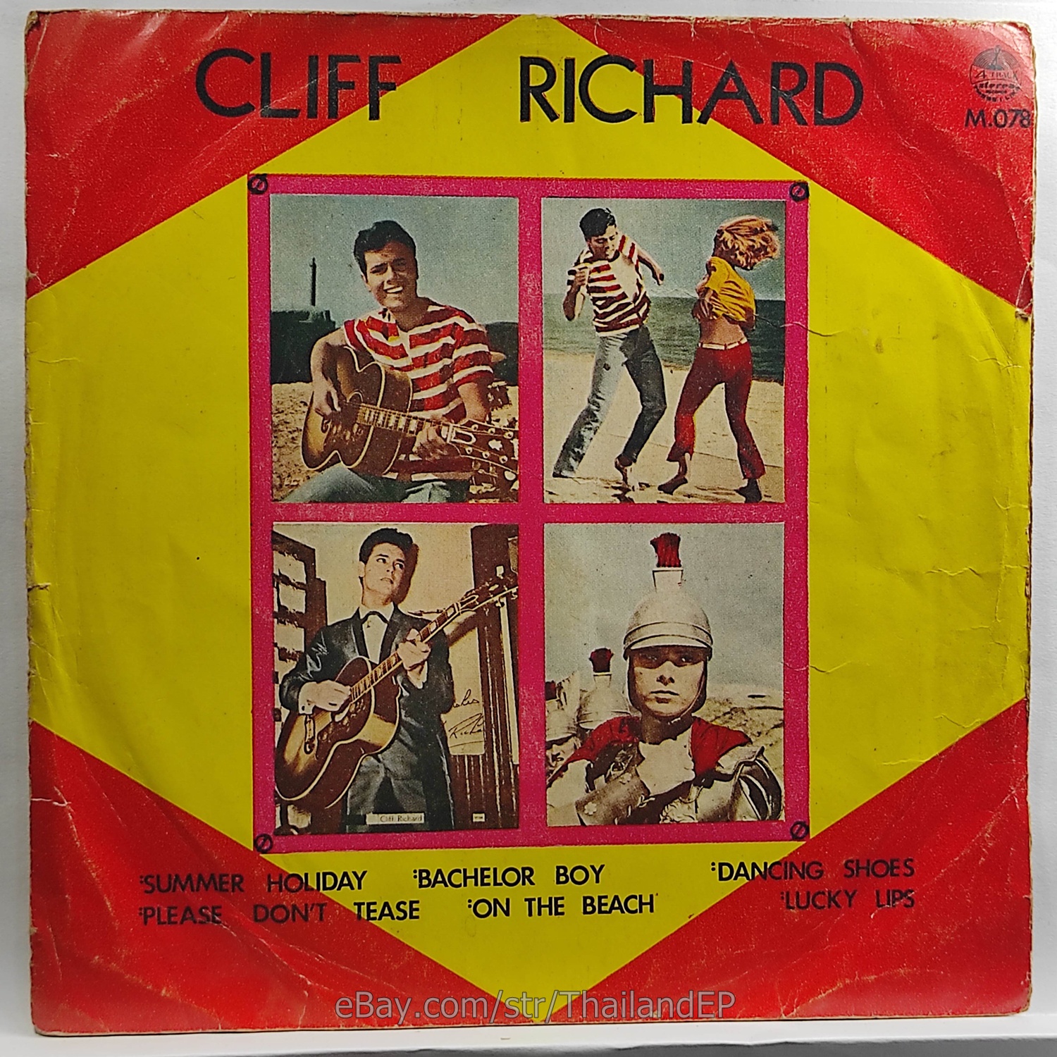 CLIFF RICHARD - SUMMER HOLIDAY (M. 078) 7" Thai EP