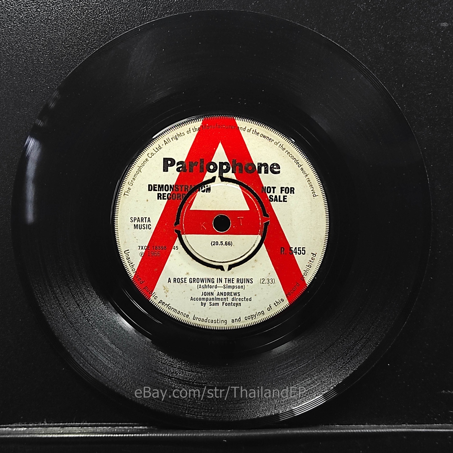 John Andrews /A Rose Growing In The Ruins / /R 5455 UK Promo 45 7" 1966