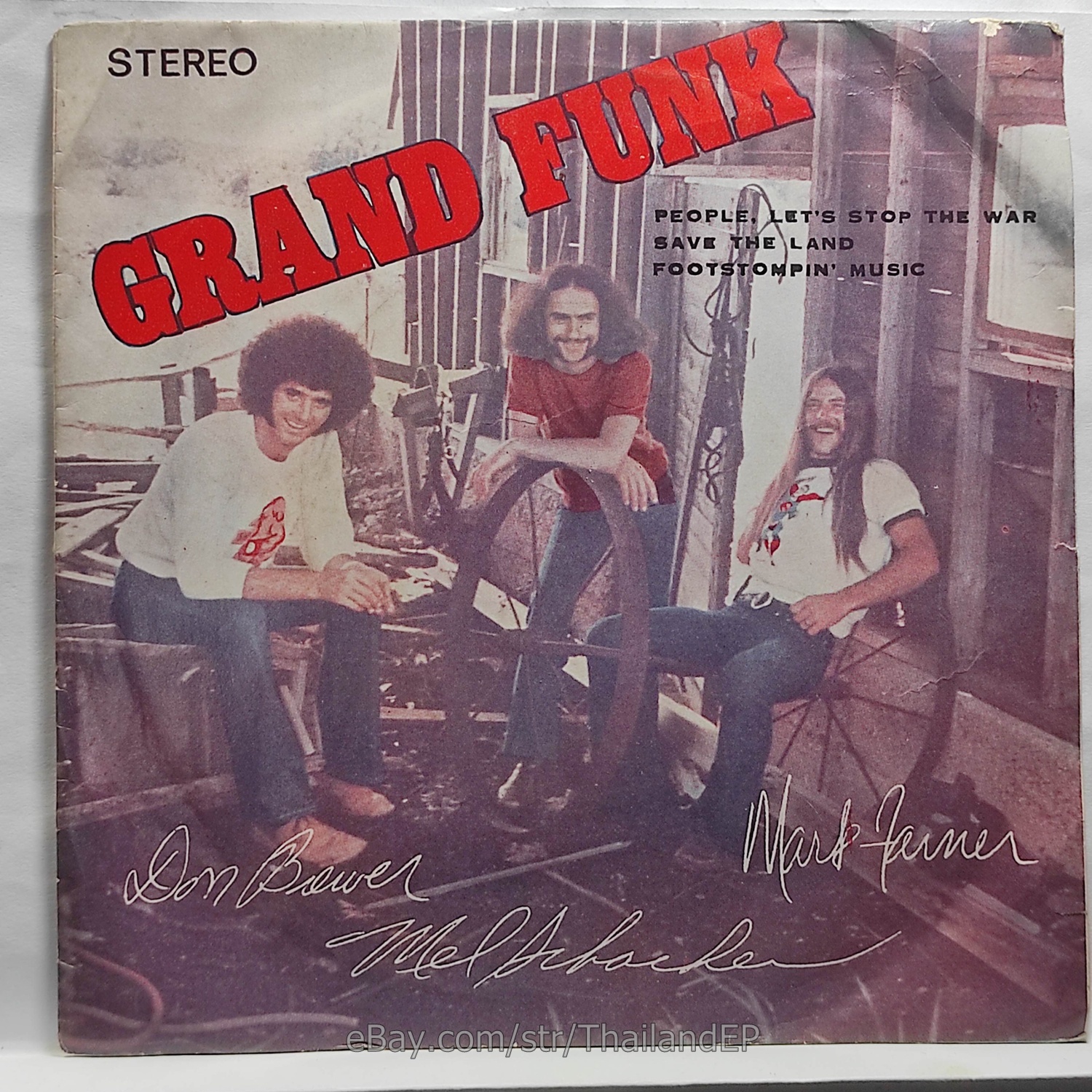Grand Funk Railroad - People, Let's Stop The War (KS-017) 7" Thai EP