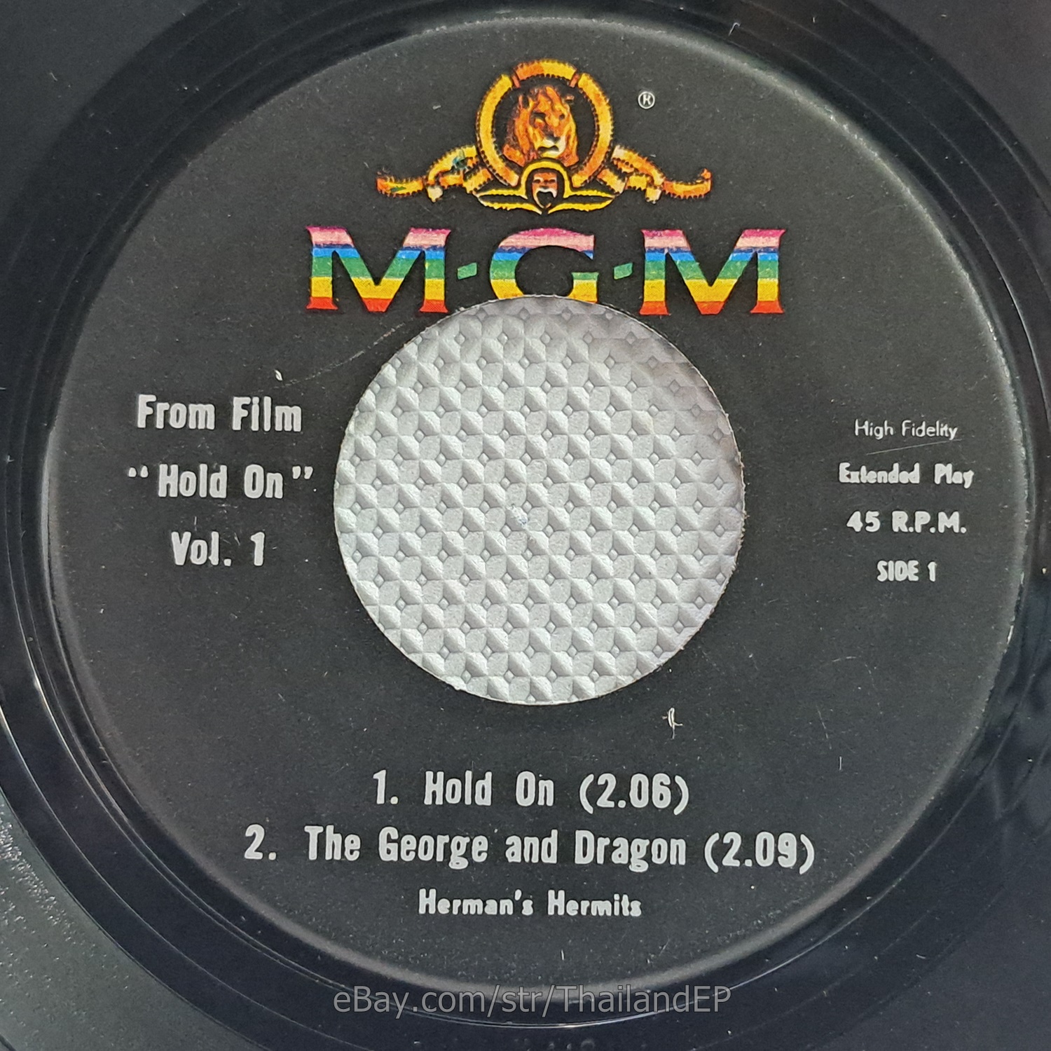 HERMAN'S HERMITS /HOLD ON /WILD LOVE / THAI EP 7" THAILAND 45RPM