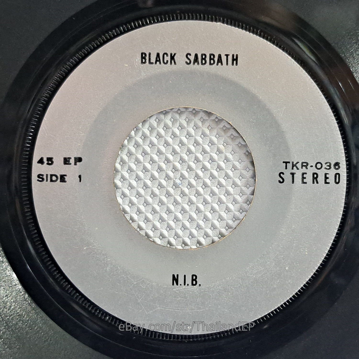 BLACK SABBATH /N.I.B. / /THE WIZARD THAI EP 7" THAILAND 45RPM