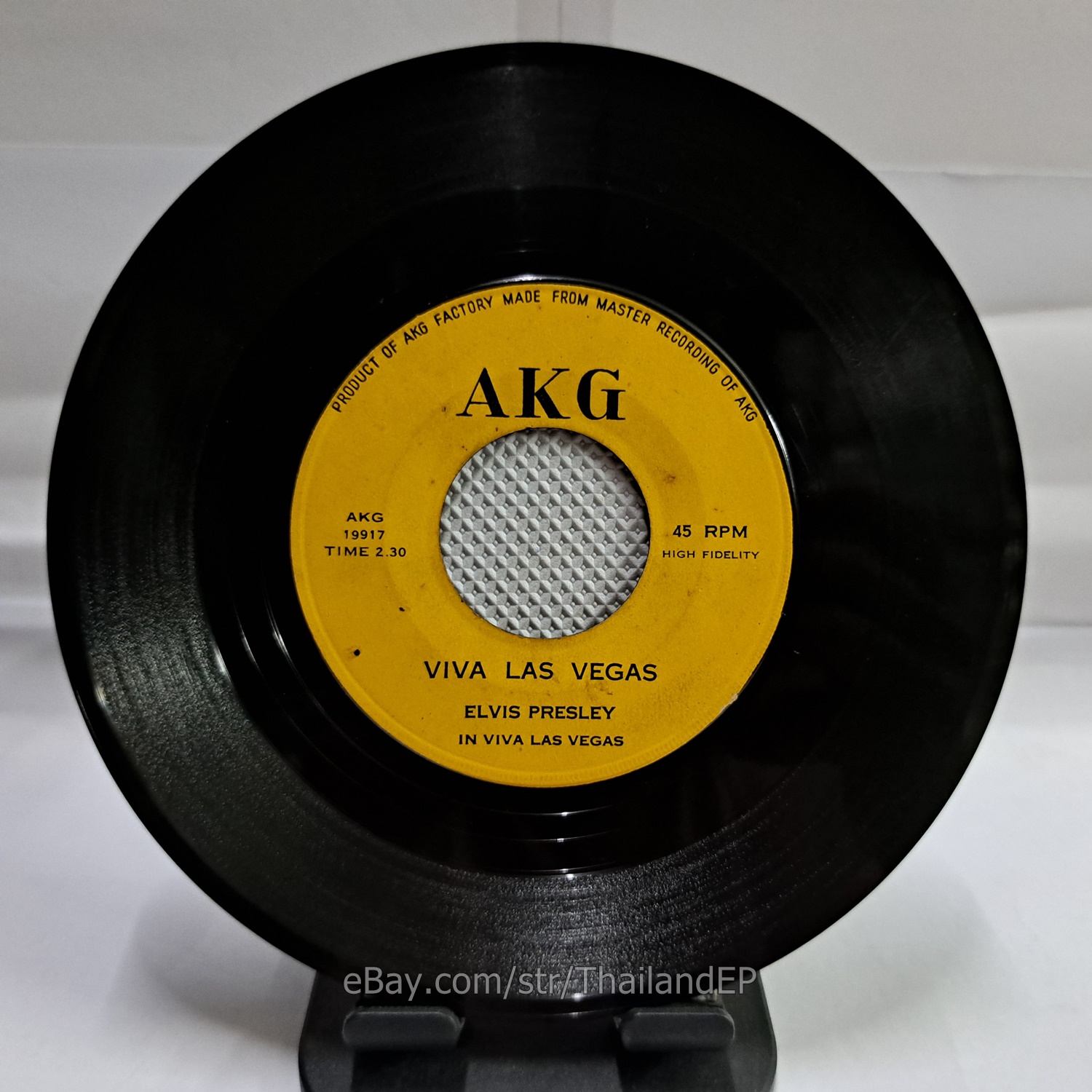 ELVIS PRESLEY - VIVA LAS VEGAS (AKG 19917) 7" Thai EP