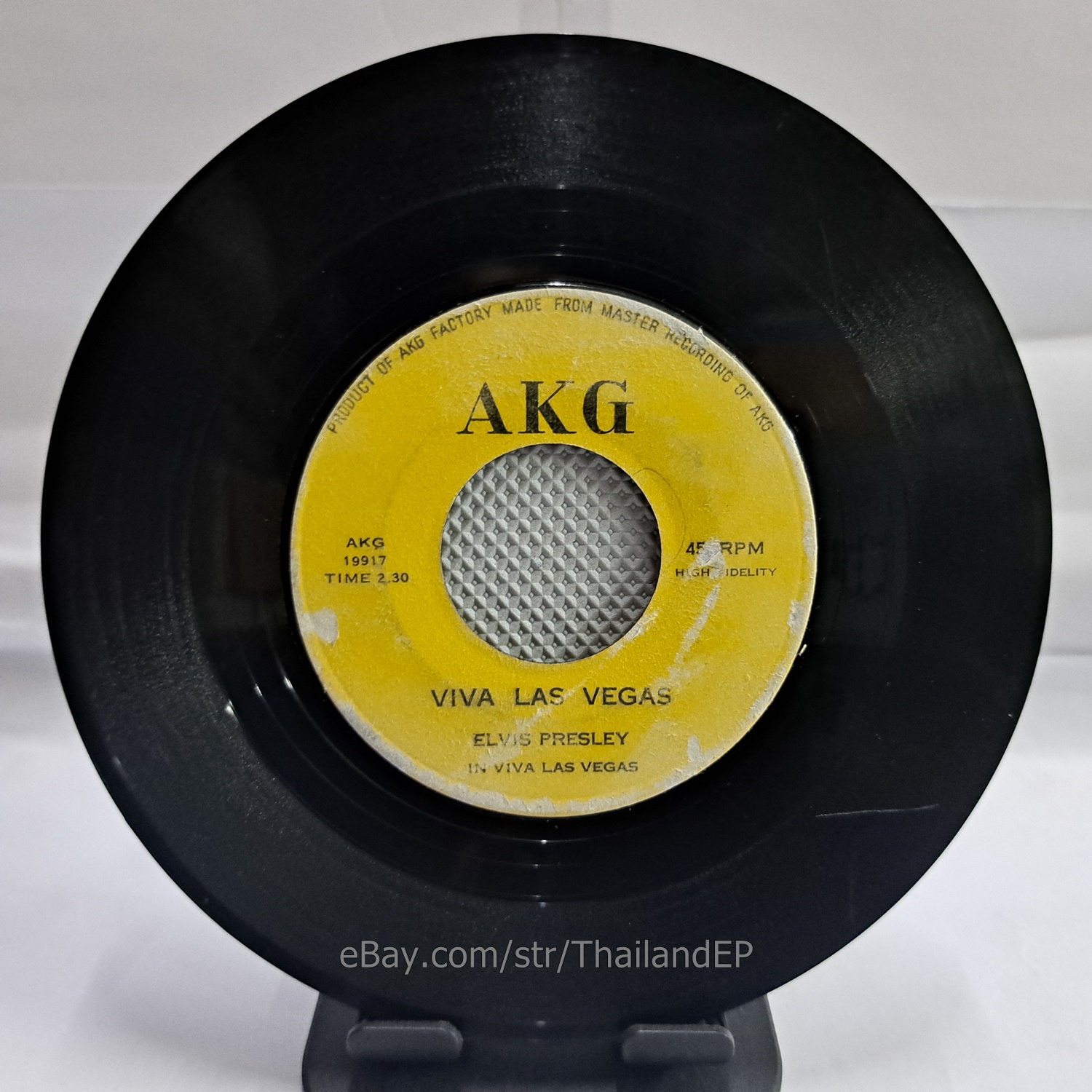 ELVIS PRESLEY - VIVA LAS VEGAS (AKG 19917) 7" Thai EP