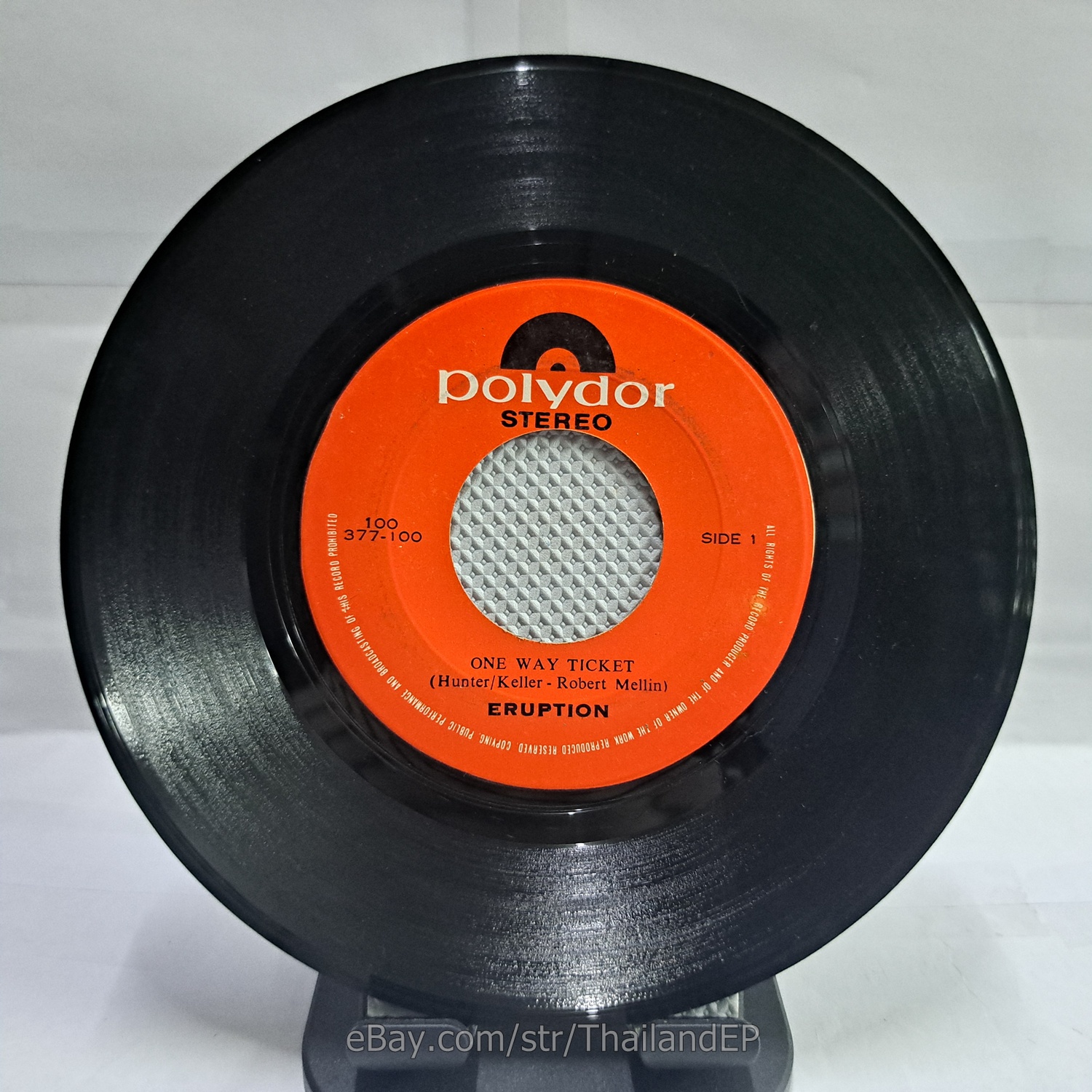 Eruption - One Way Ticket (100 377-100) 7" Thai EP