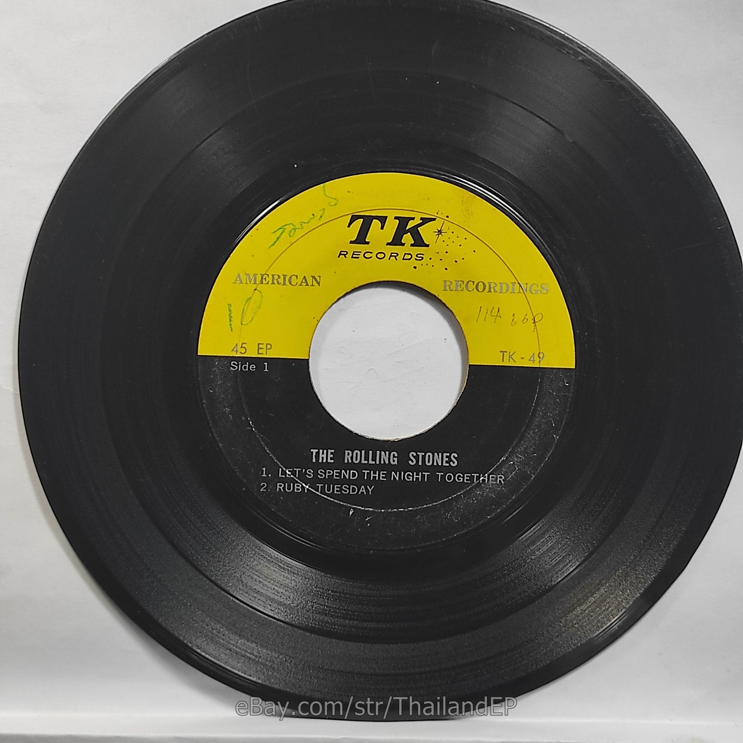 The Rolling Stones - Let's Spend The Night Together (TK-49) 7" Thai EP