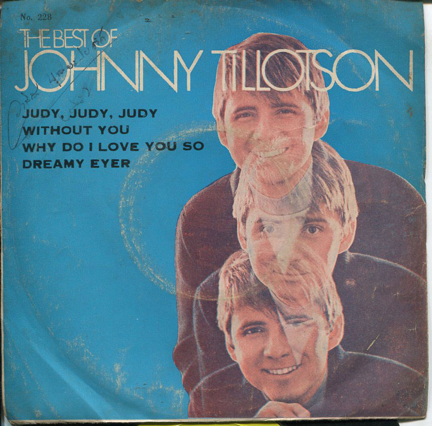 JOHNNY TILLOTSON "JUDY,JUDY,JUDY"/WITHOUT YOU THAI THAILAND EP 7" 45RPM