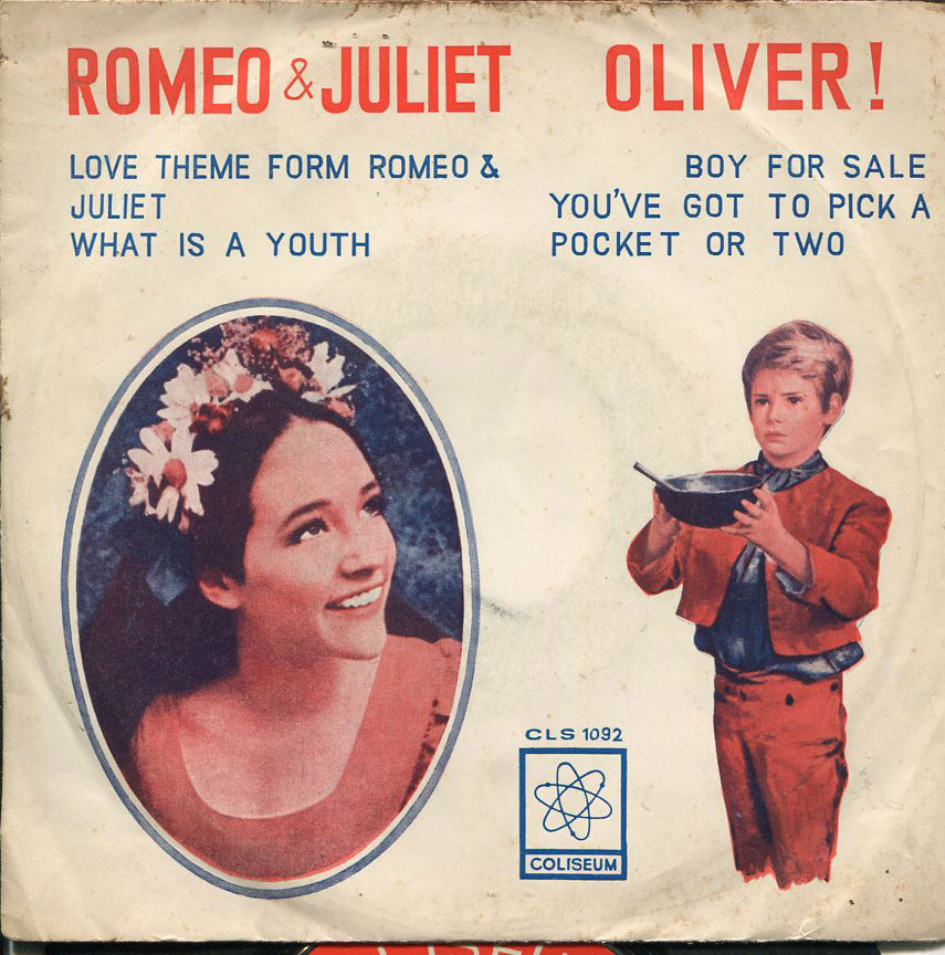 "LOVE THEME FROM ROMEO & JULIET" "WHAT IS A YOUTH" THAI THAILAND EP 7" 45RPM