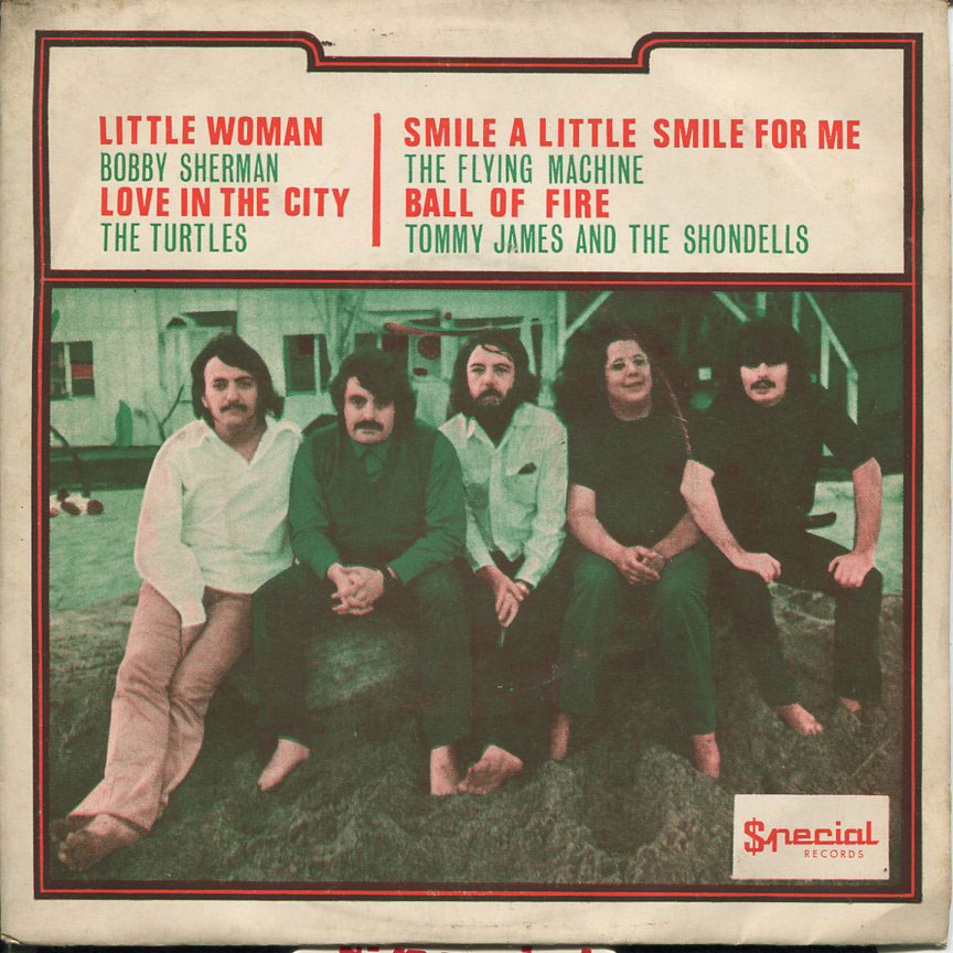 BOBBY SHERMAN/ THE TURTLES/ THE FLYING MACHINE THAI THAILAND EP 7" 45RPM